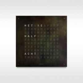 Qlocktwo design klok met woorden