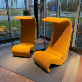 Vitra Amoebe highback stoelen Set van 2 showroommodellen met korting