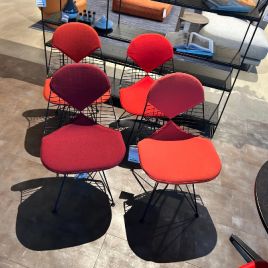 Vitra Wire Chair Set Rood